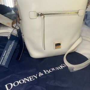 Dooney & Bourke Ivory Crossbody with Gold Accents